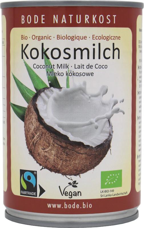 Biologische Kokosmelk Fairtrade 12x400ml (Vanaf eind mei weer beschikbaar)
