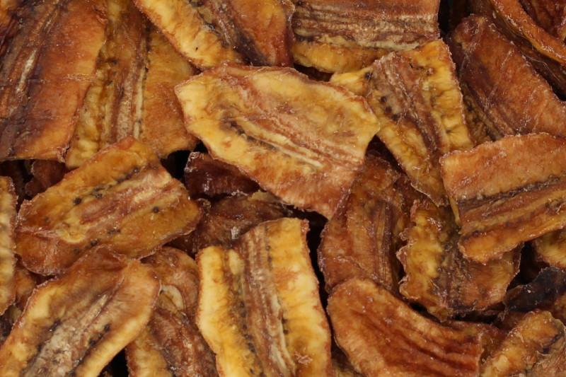 Biologische gedroogde bananenstukjes (Chunks) 10kg