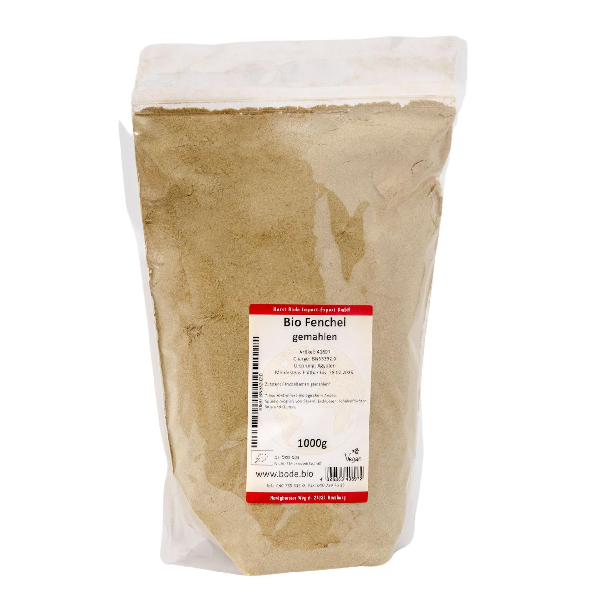 Biologisch fijngemalen fenkel 1kg