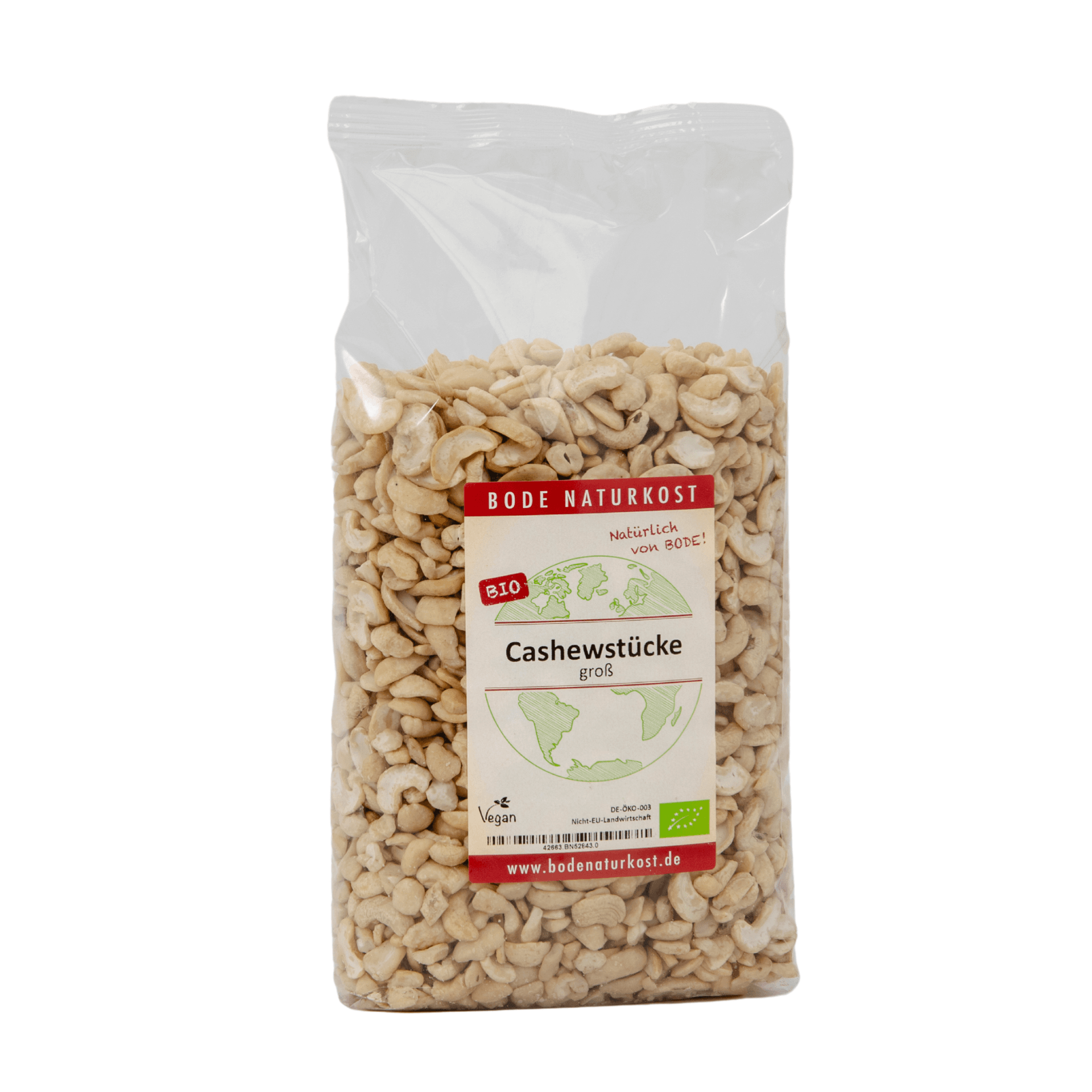 Bio grote cashewstukken 1kg