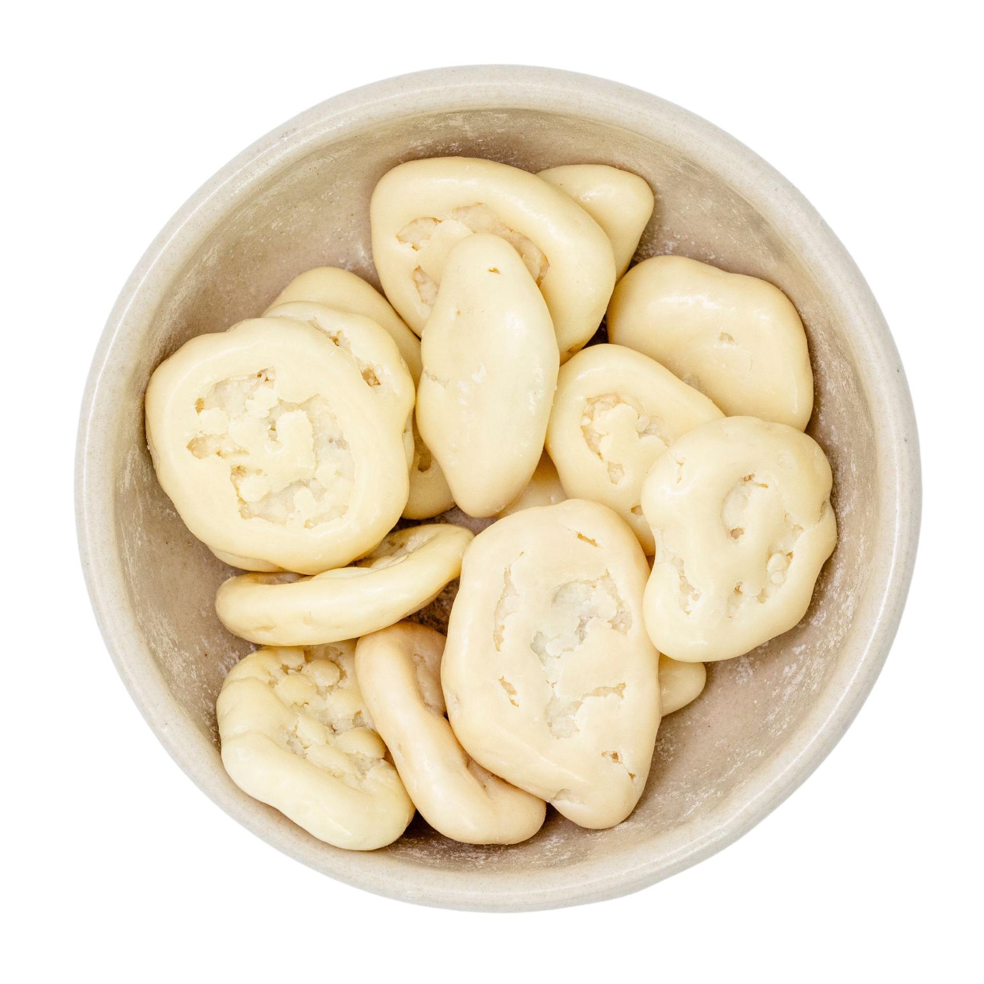 Biologische bananenchips met witte chocolade 4kg