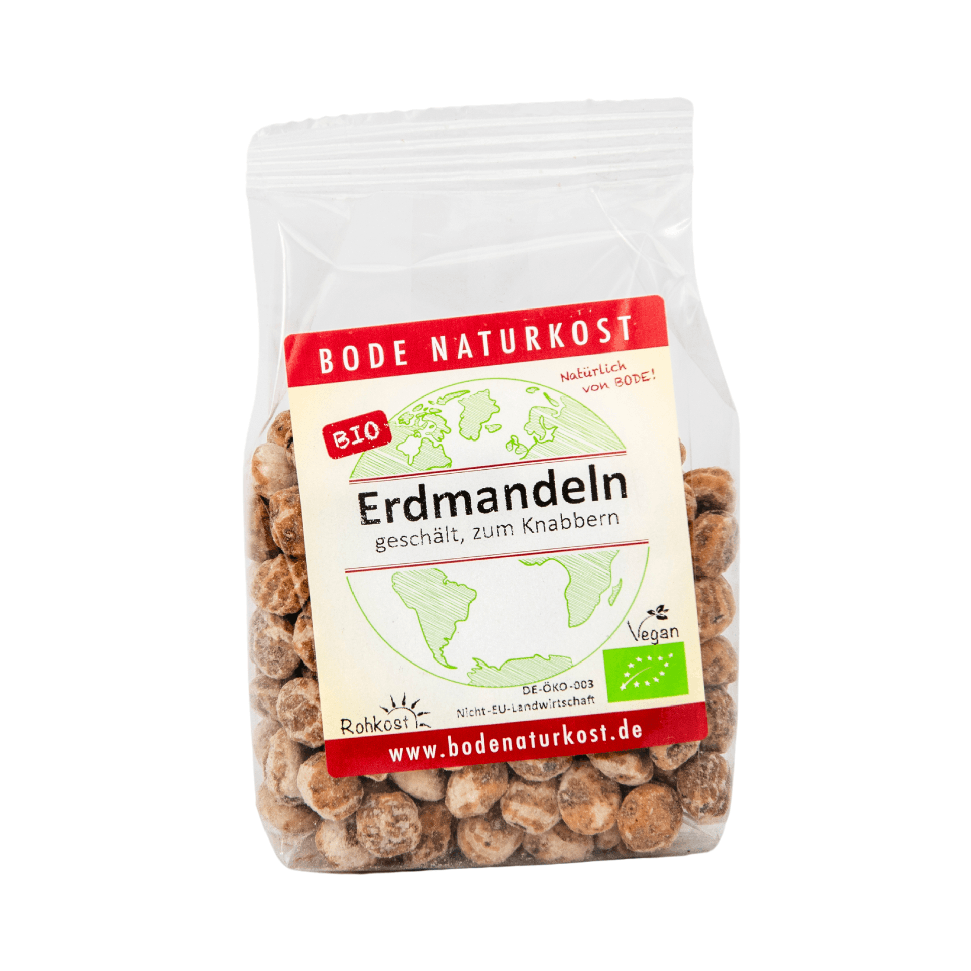 Biologische geschilde aardamandelen "voor knabbelen" 6x150g
