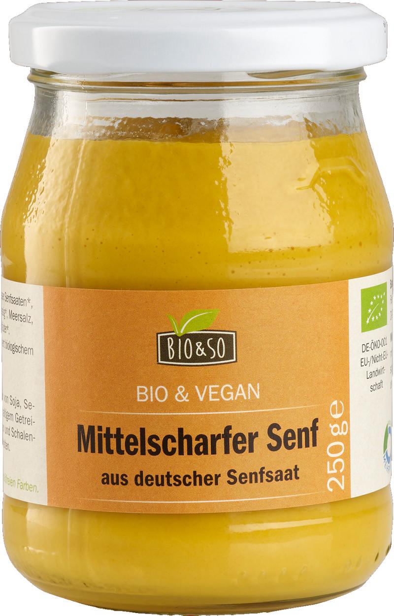 Biologische Mosterd Bio&So 6x250g