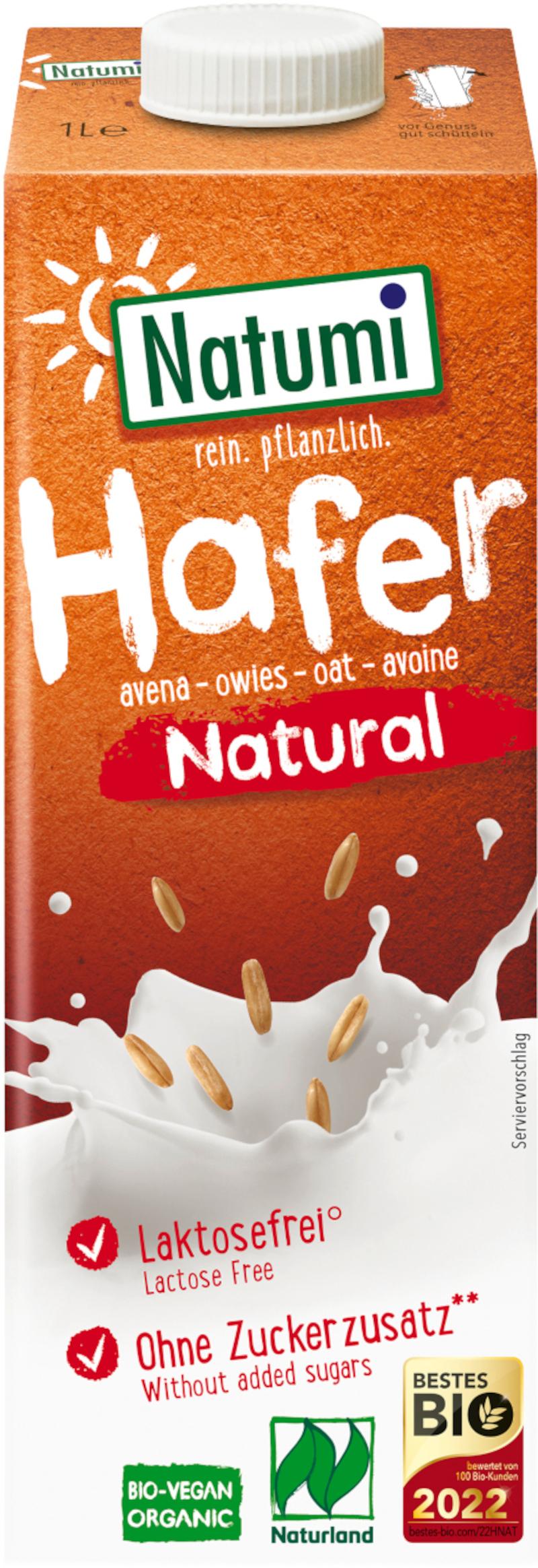 Natumi bio ongezoete haverdrank natuur 8x1l