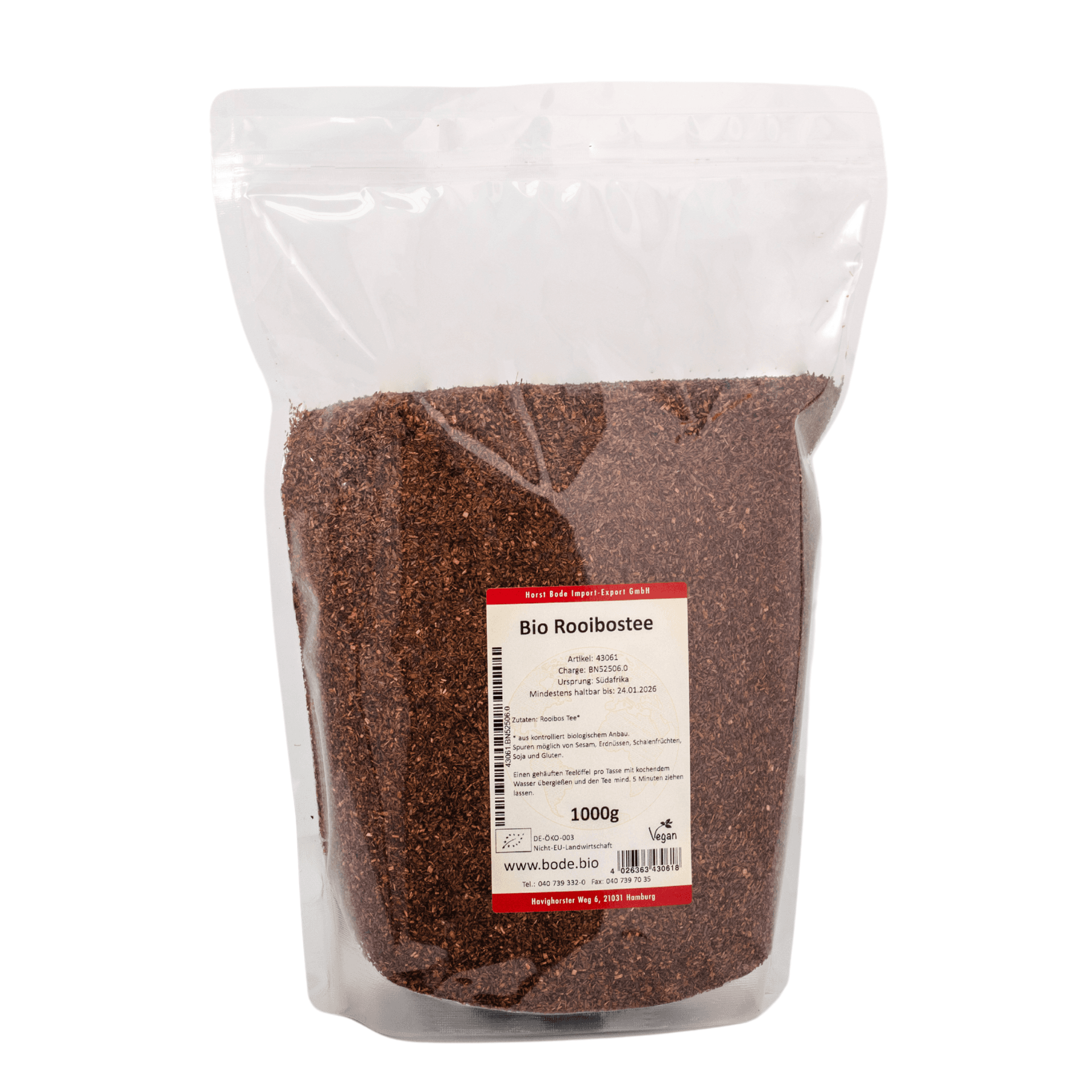 Rooibosthee Fijnsnede biologisch 1kg