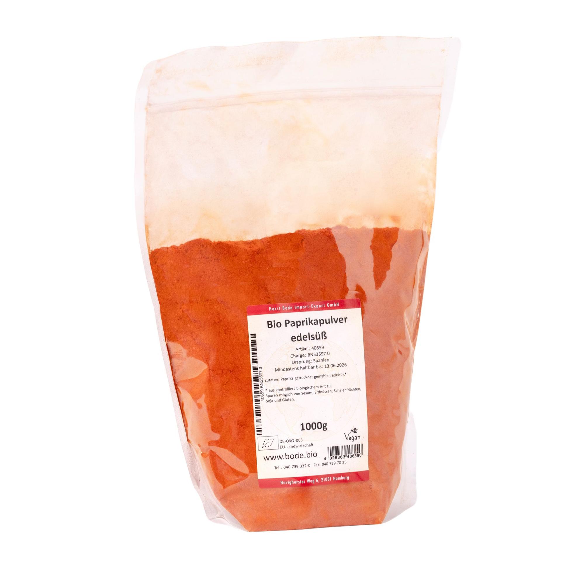 Biologisch edelsuet paprikapoeder 1kg