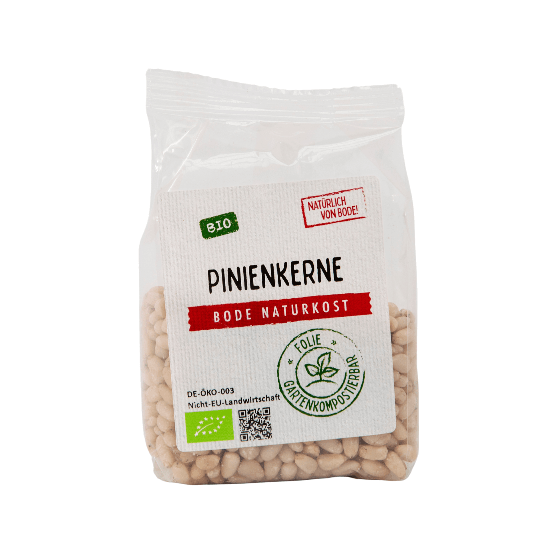 Biologische pijnboompitten, tuincomposteerbare zak 6x100g