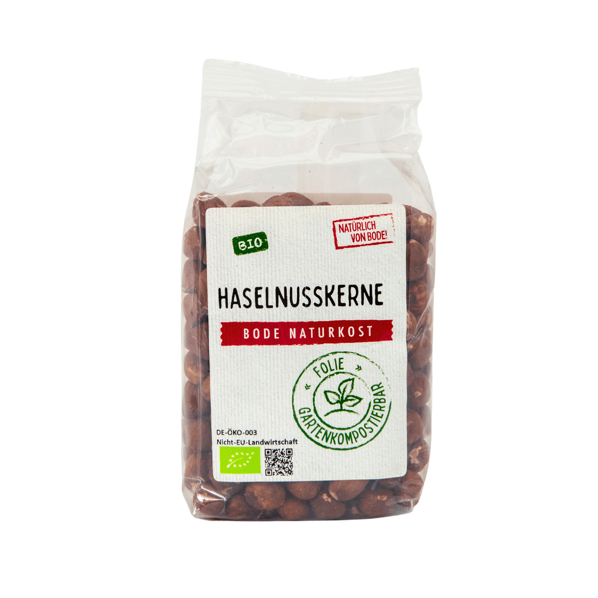 Biologische notenkernen, tuincomposteerbare zak 6x200g