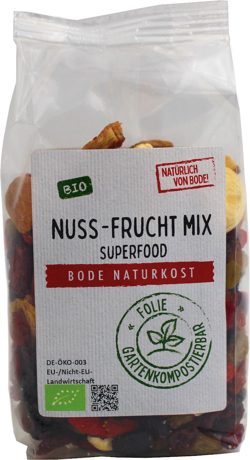 Noten-Vruchten Mix Superfood bio, composteerbare tas 6x200g