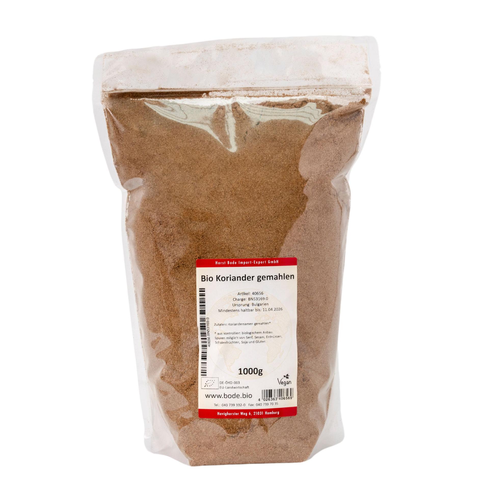 Biologisch gemalen koriander 1kg