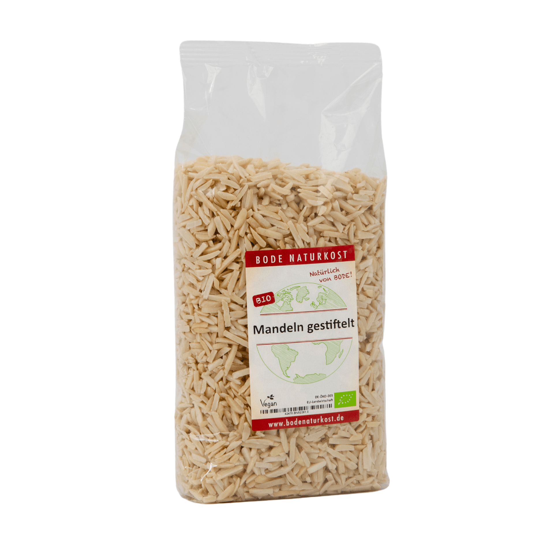 Biologische gestifteelde amandelen 1 kg