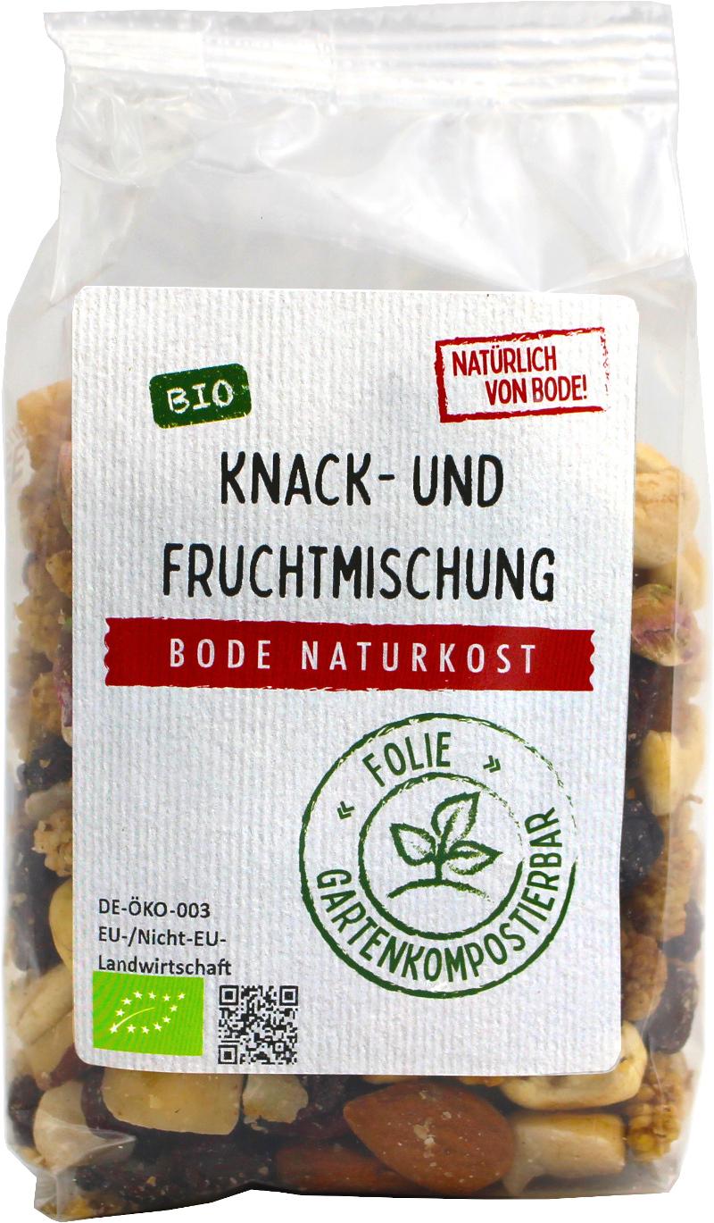 Knapperige en fruitmengsel bio, tuincomposteerbare zak 6x175g