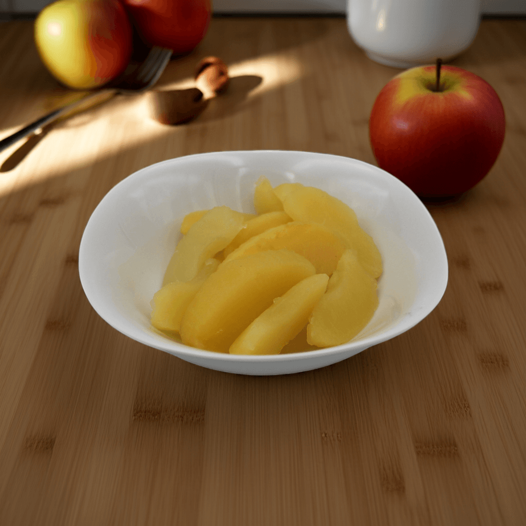Biologische appelstukjes, inhoud 4,6 kg, afgewogen gewicht 4,05 kg