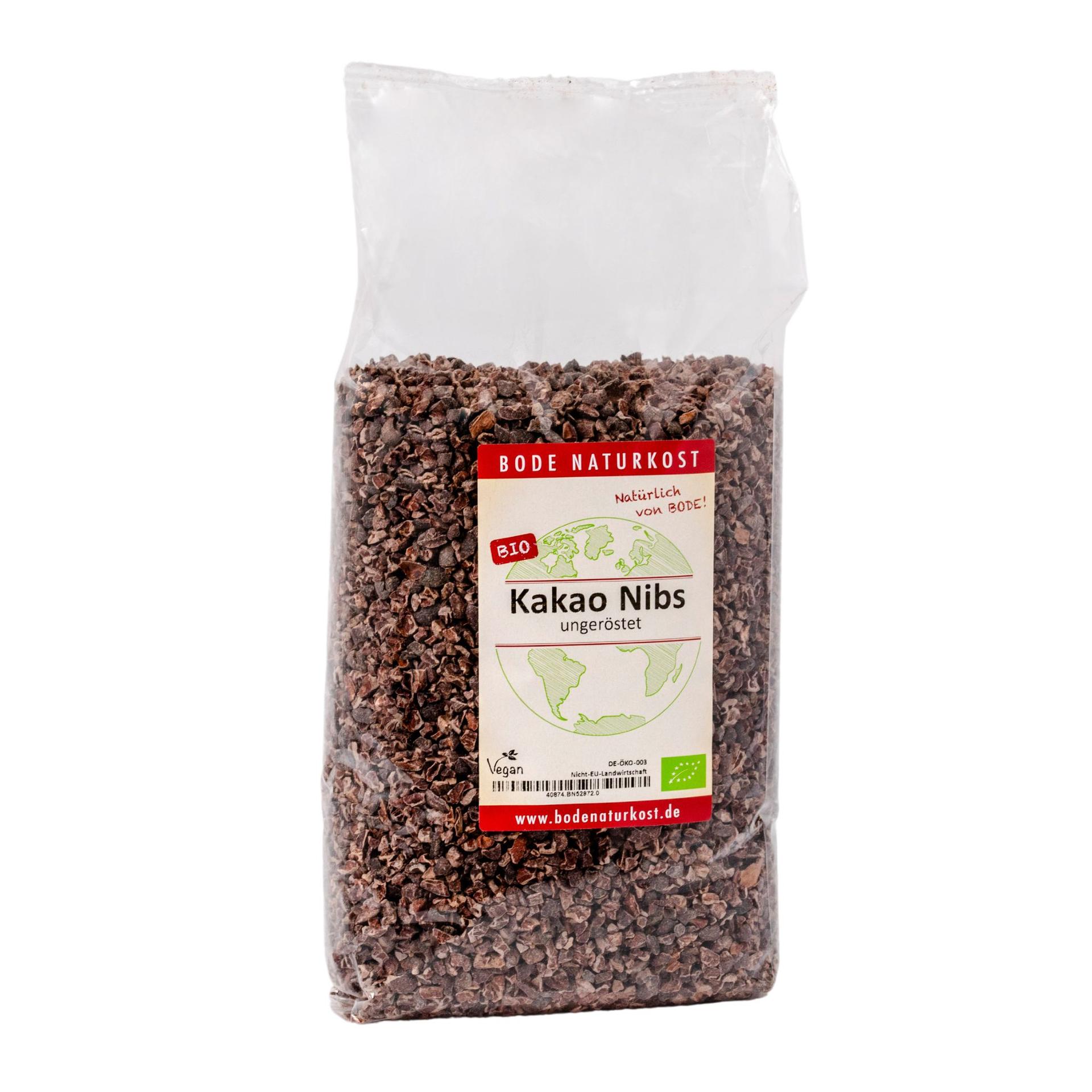 Biologische Cacaonibs ongeroosterd 1kg