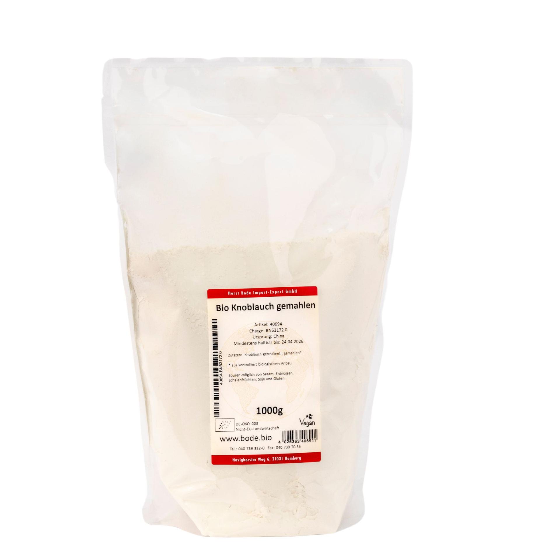 Gefijnmalde knoflook bio 1kg