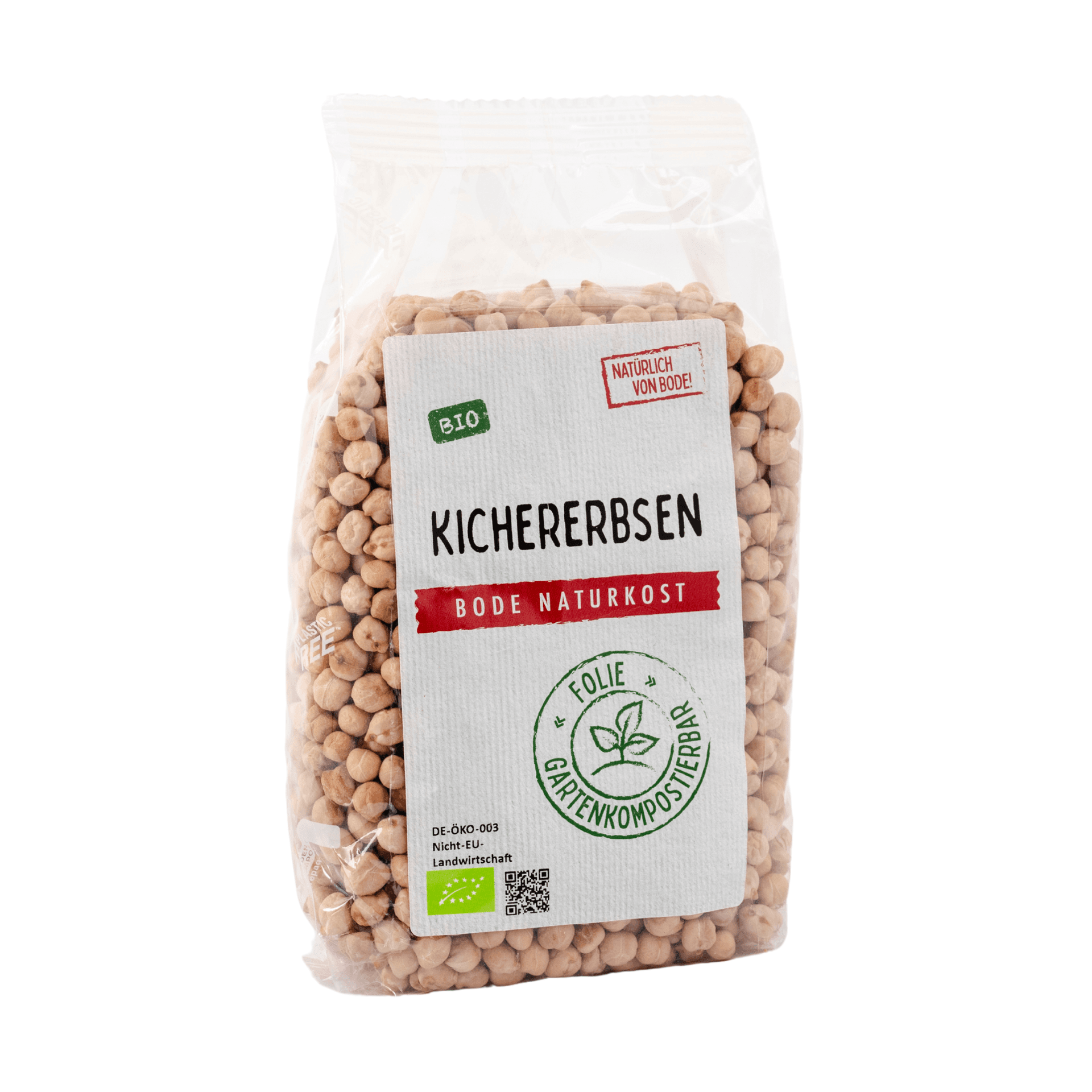 Biologische kikkererwten, composteerbare zak 6x500g