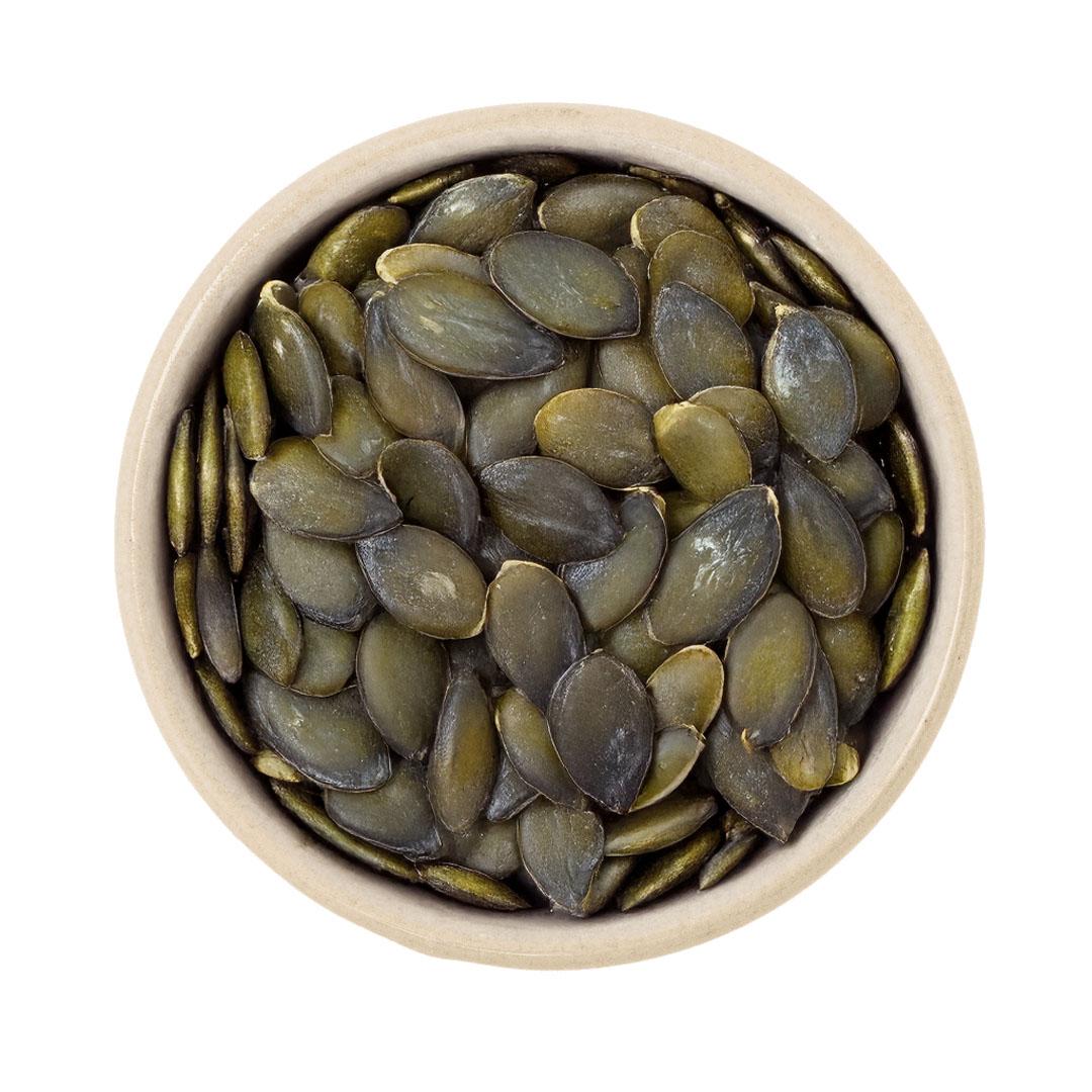 Biologische donkergroene pompoenkernen Europa 6x1kg
