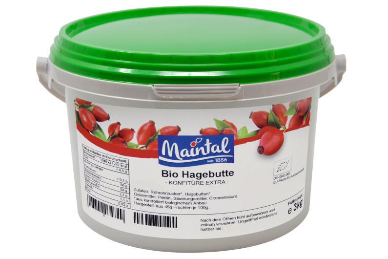 Biologische Hagebuttenjam Maintal 3kg met Duitse biologische suiker