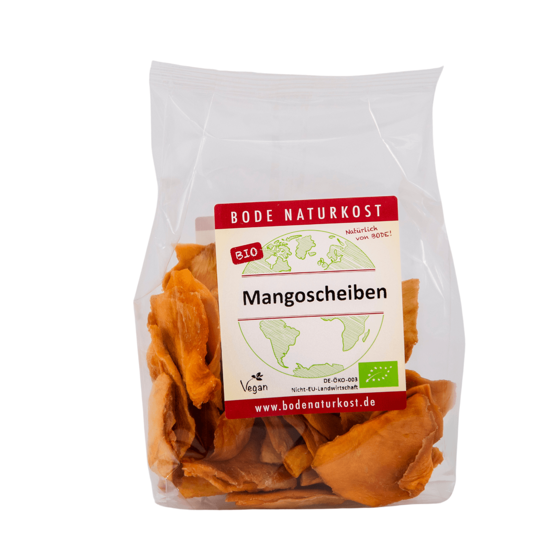 Biologische Mangoschijven 6x125g