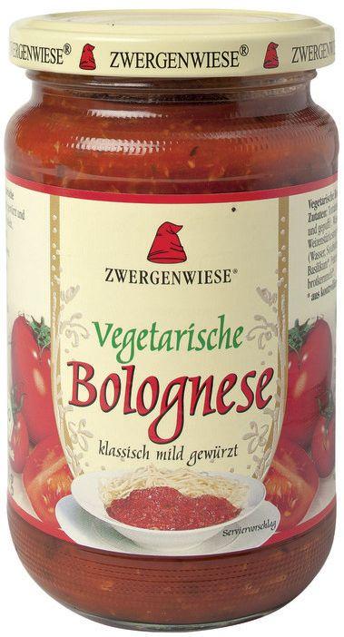 Biologische tomatensaus Vegetarische Bolognese 6x340ml Zwergenwiese