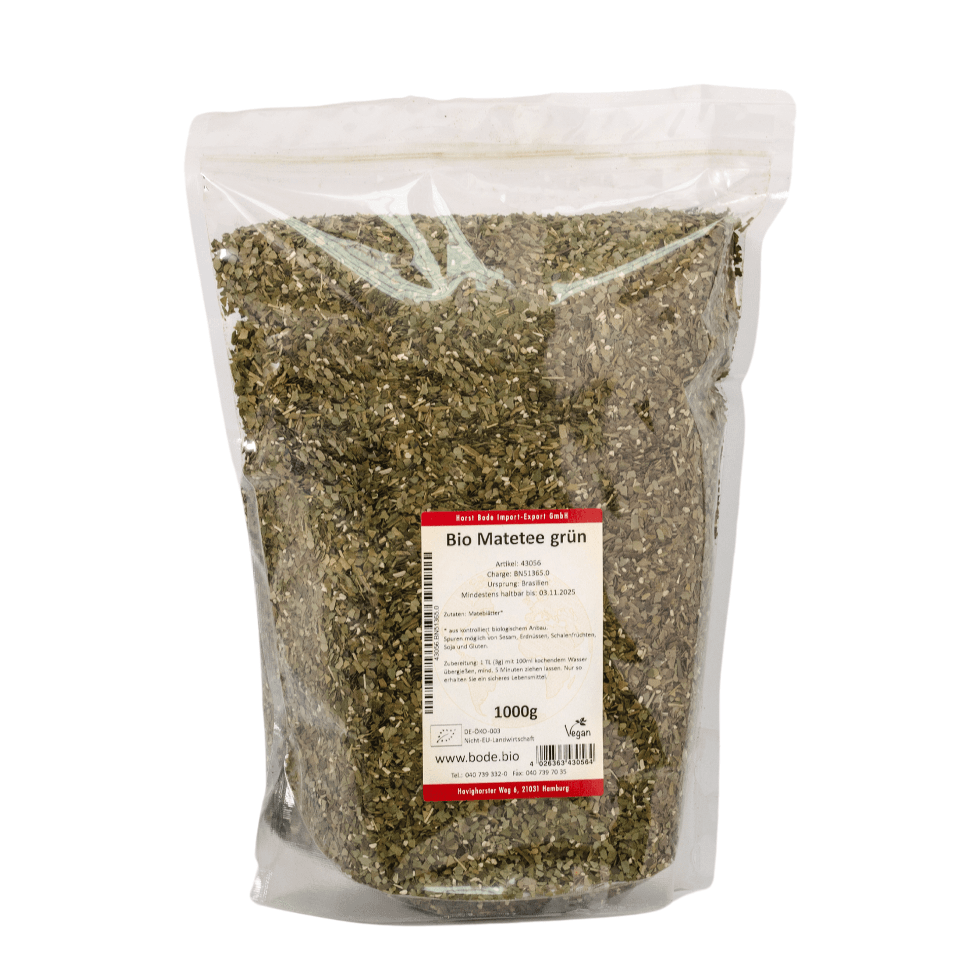 Biologische groene matethee 1kg