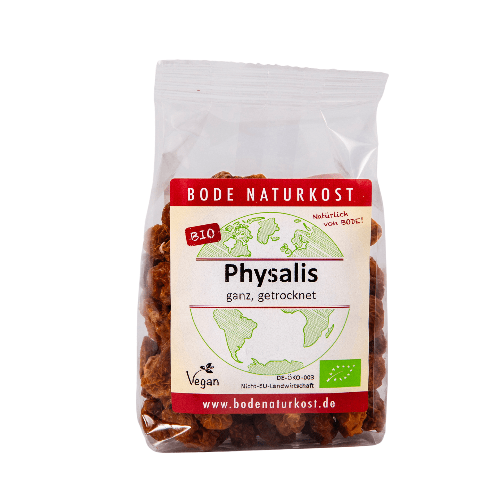 Biologische gedroogde physalis 6x125g