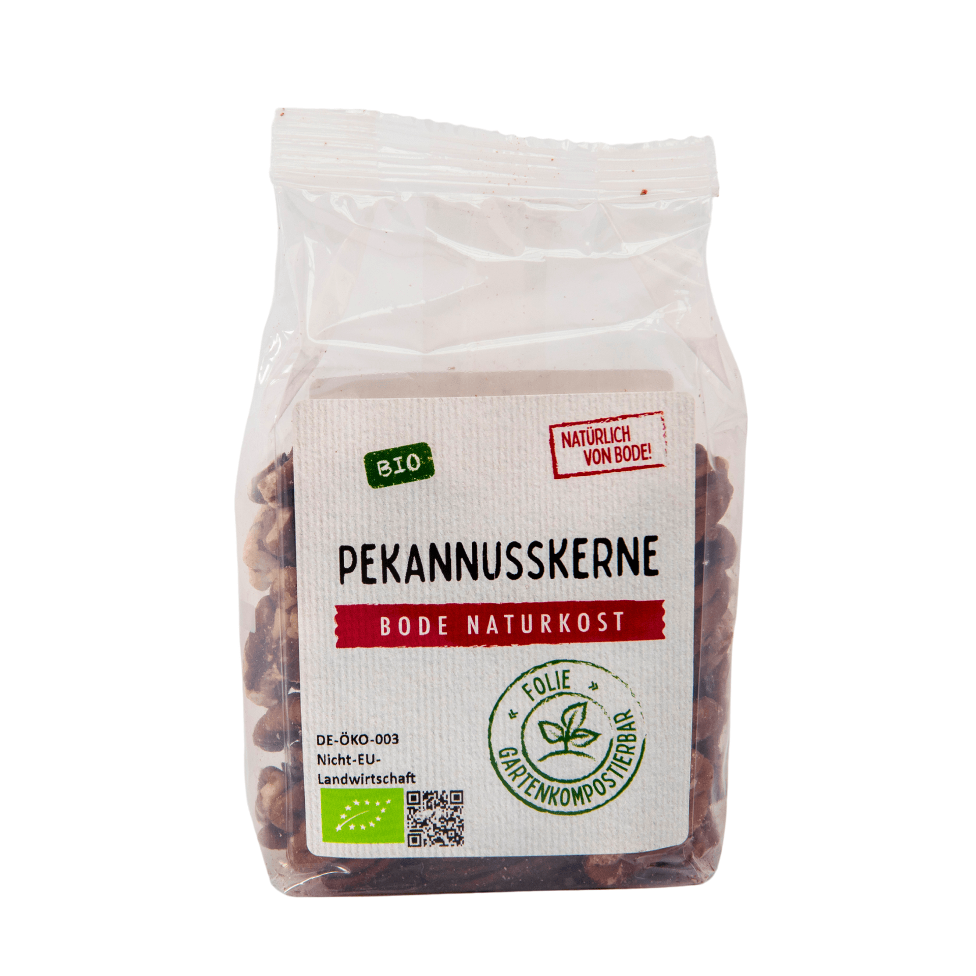 Pecannoten bio, tuincomposteerbare zak 6x100g