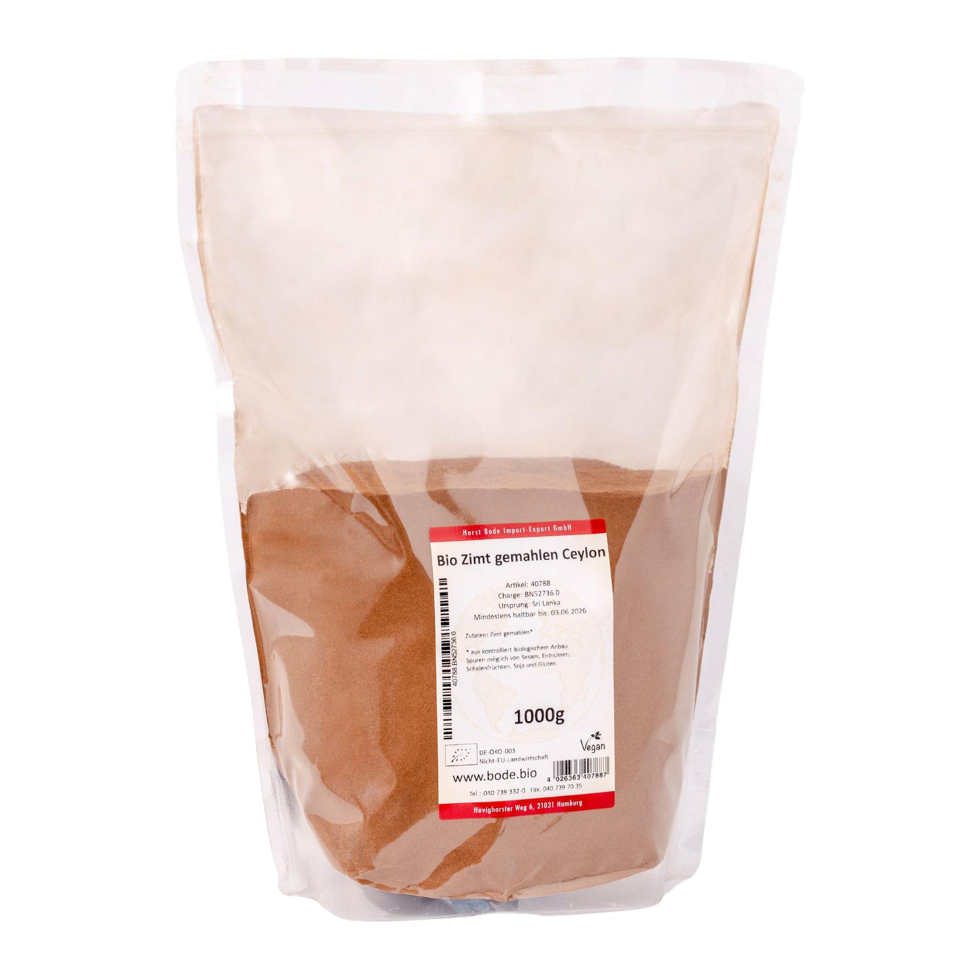 Gemalen Ceylon-kaneel bio 1kg