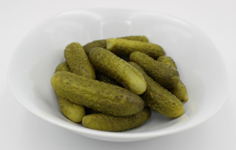 Biologische augurken in zoetzure marinade, blik van 9,7 kg, inhoud 5,6 kg