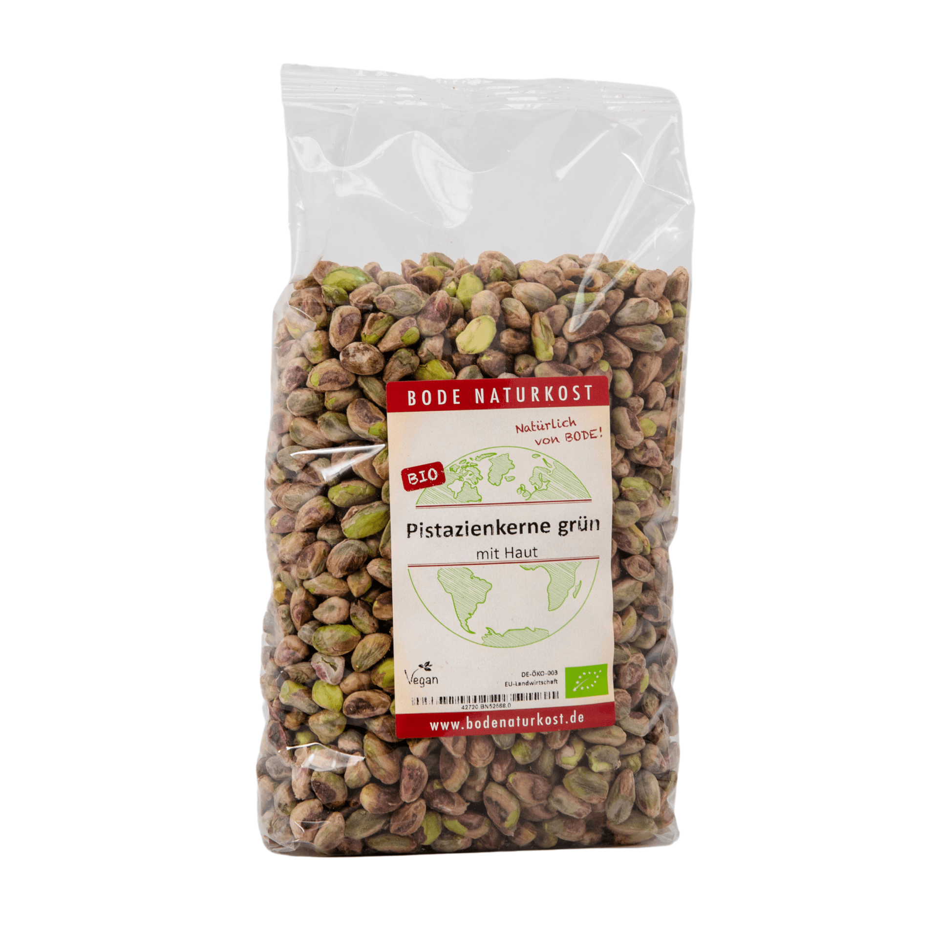Groene biologische pistachenoten met huid 1kg