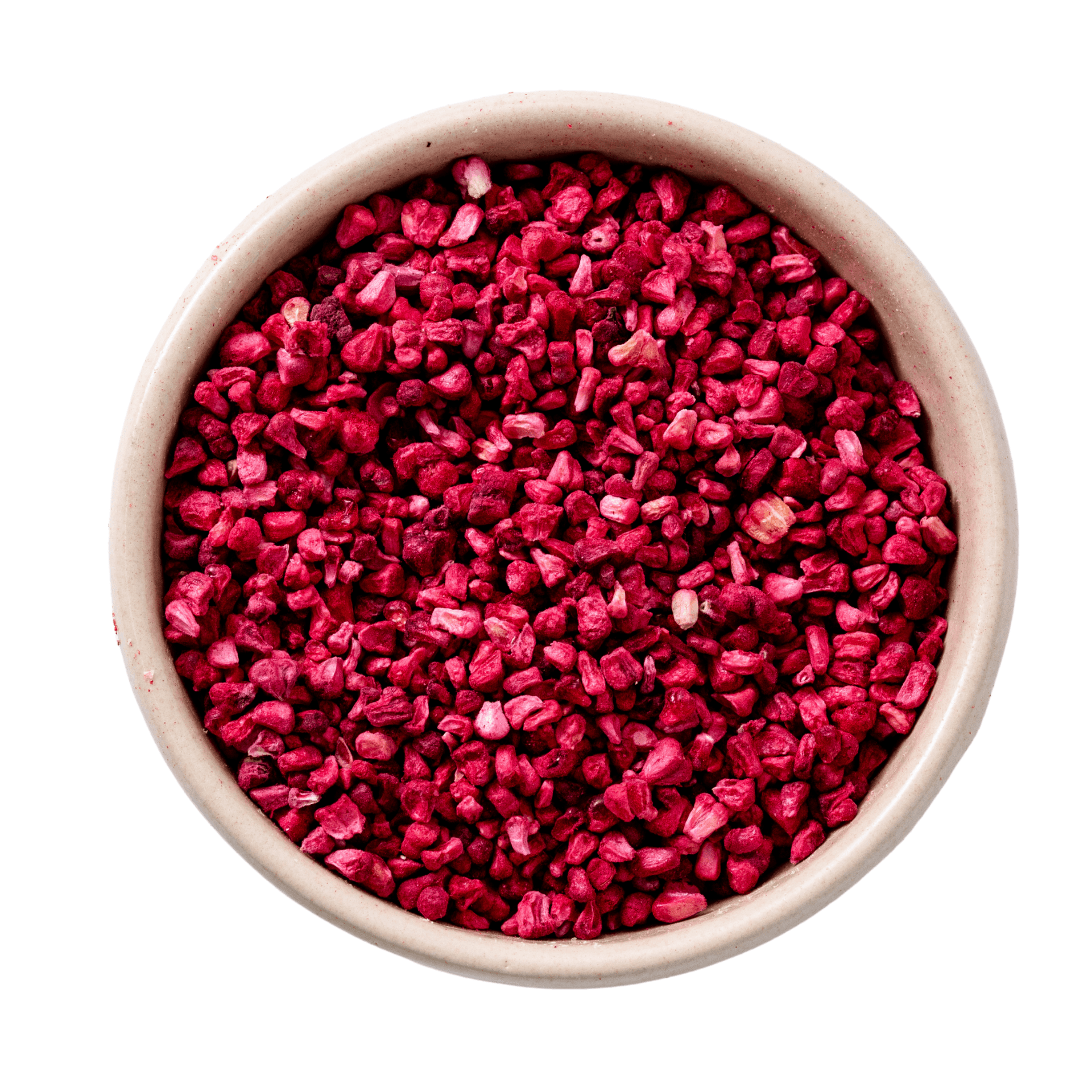 Biologische gevrierdroogde griesmeel van frambozen 0-6mm 14kg