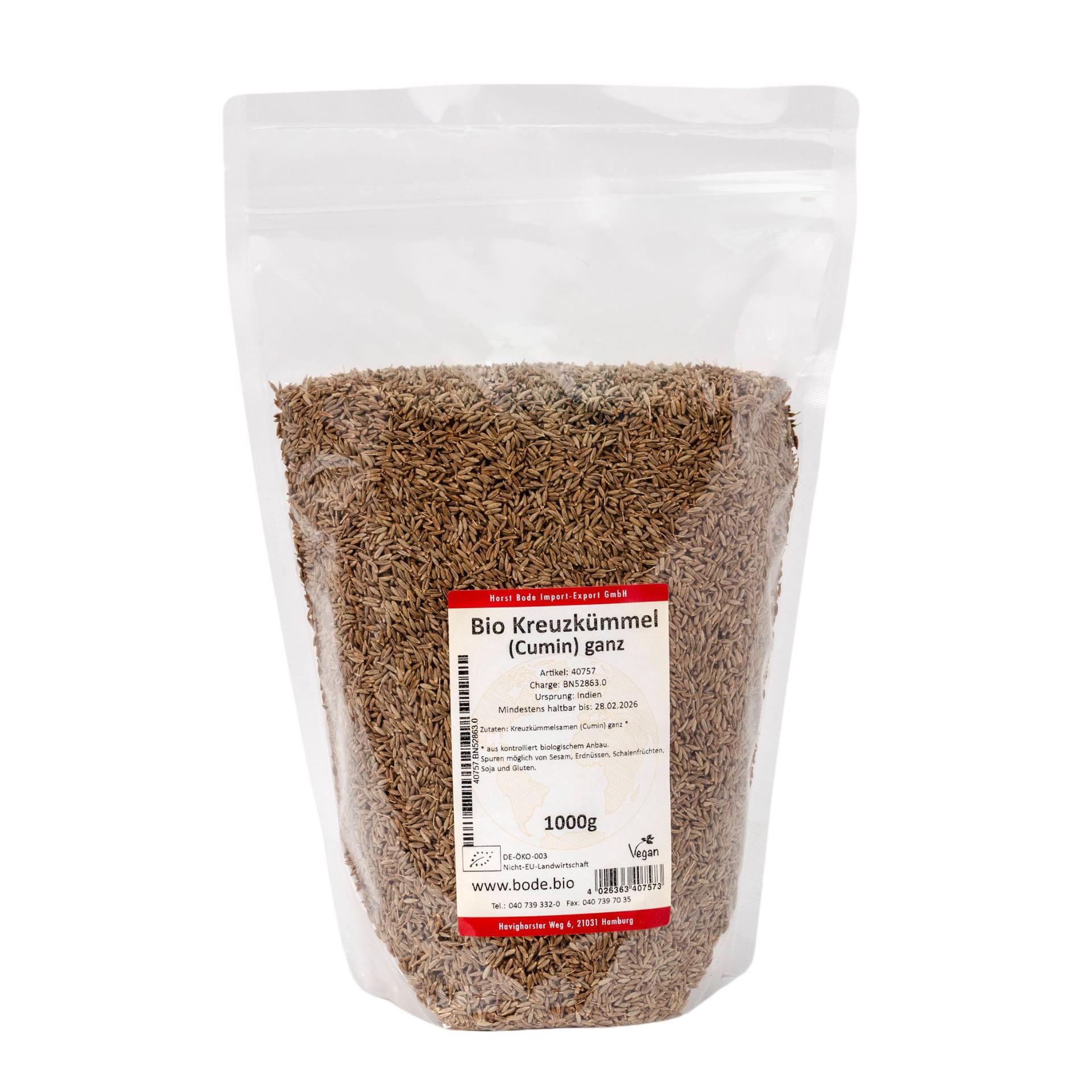 Biologische komijn (Cumin) heel 1kg