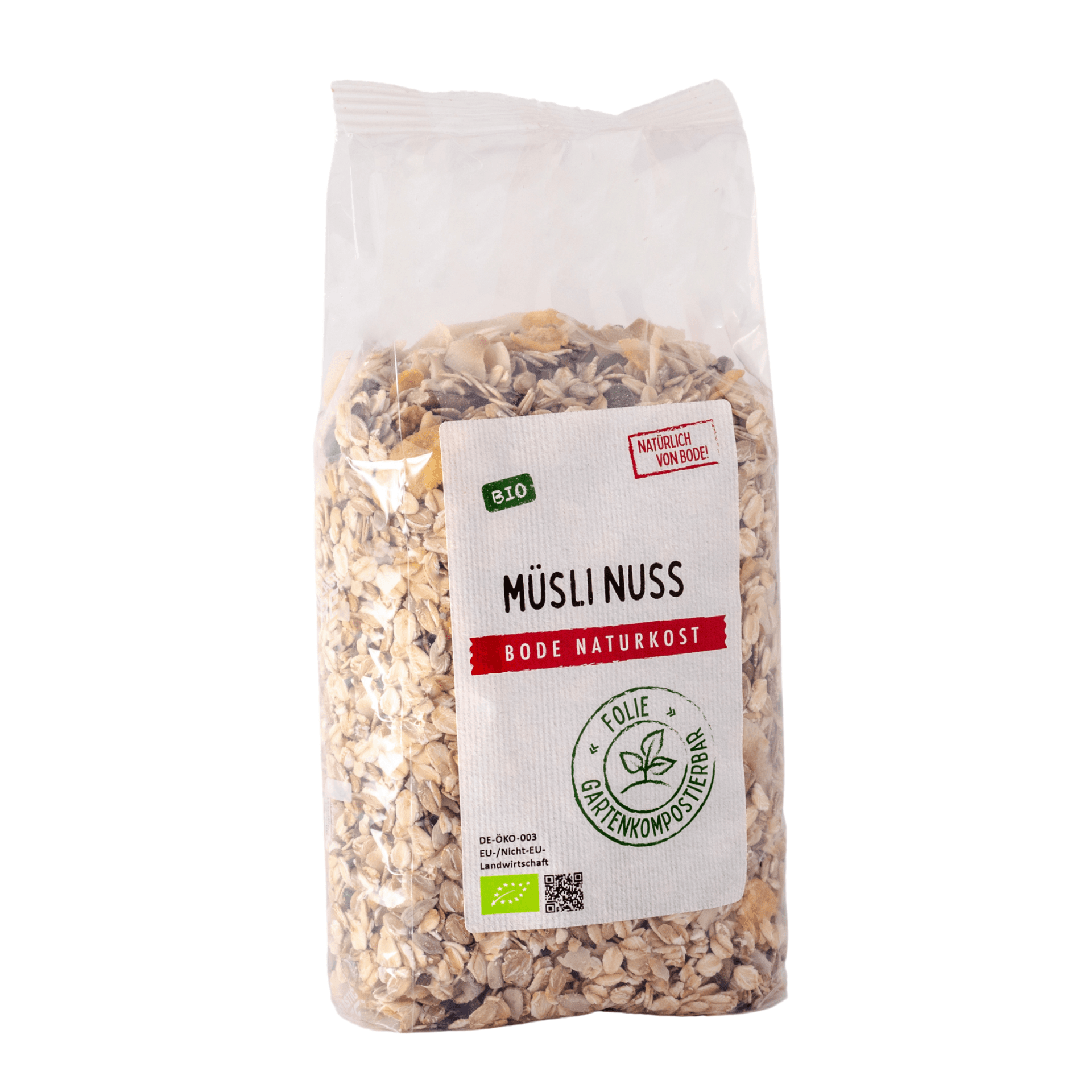 Biologisch Müsli Noten, composteerbare zak 6x500g