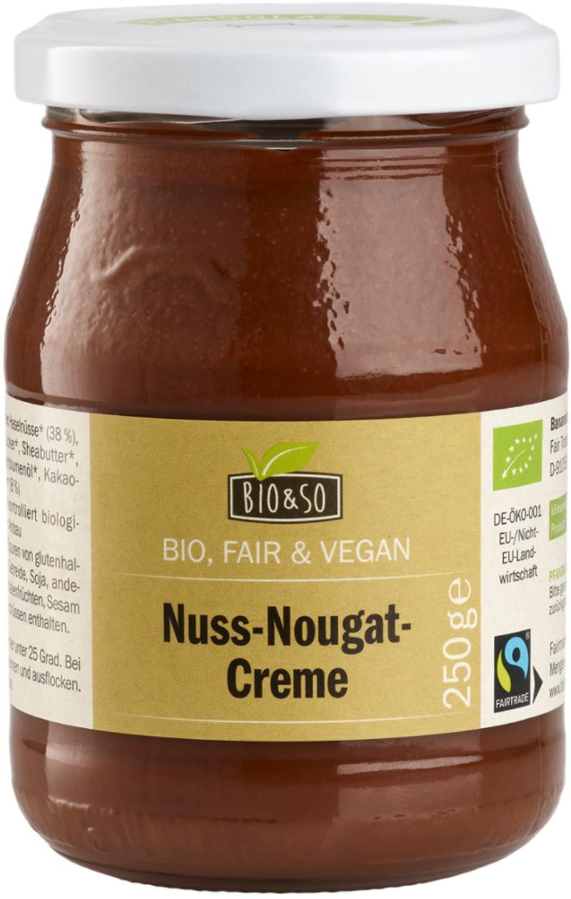 Biologische Noten-Nougat-Creme Bio&So 6x250g